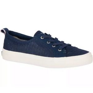Sperry Crest Vibe Navy Mesh Sneakers 9.5 EC
